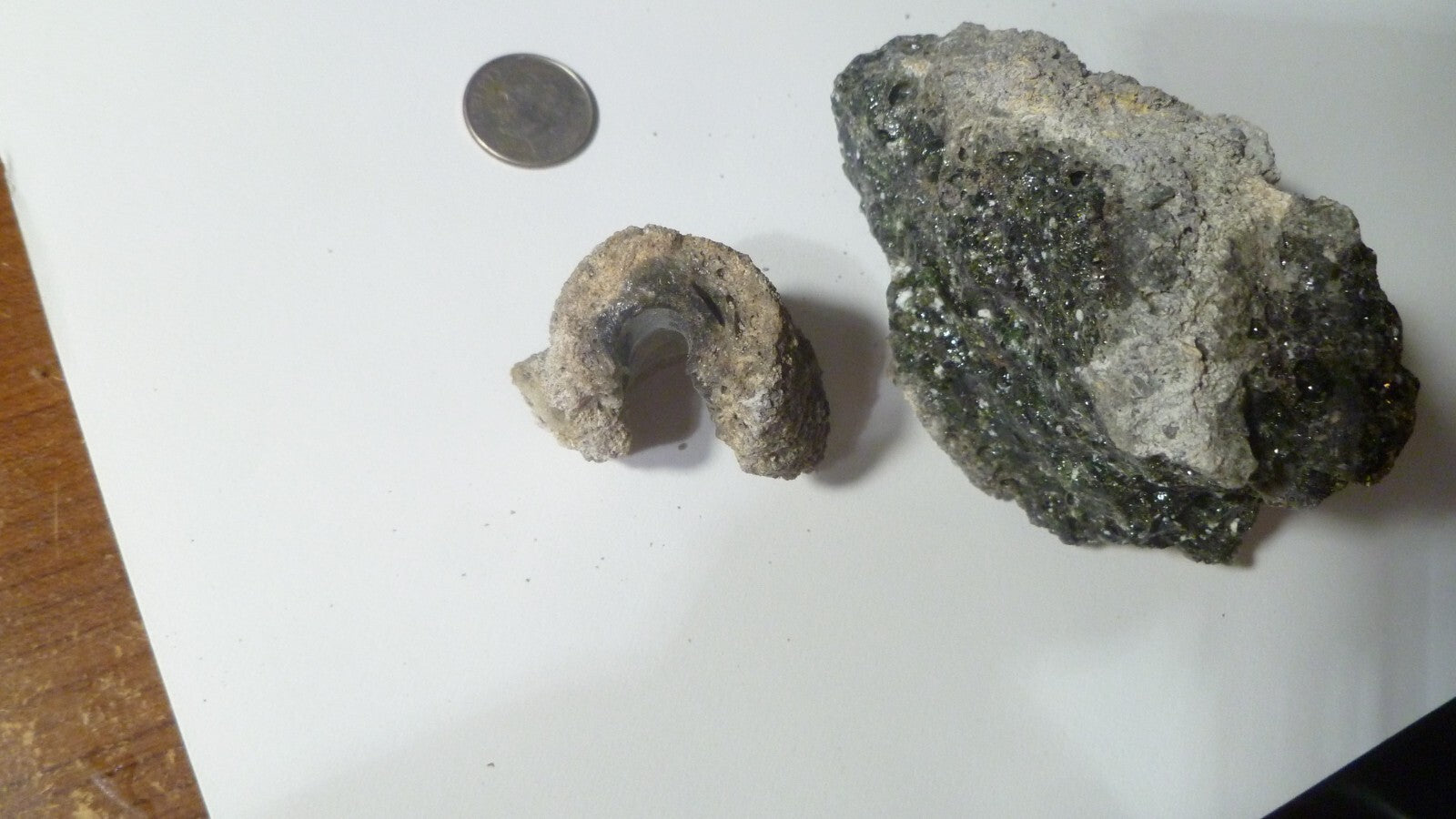 Lot of 2 Black Fulgurite PA Fossil Lighting Fused Sand Glass