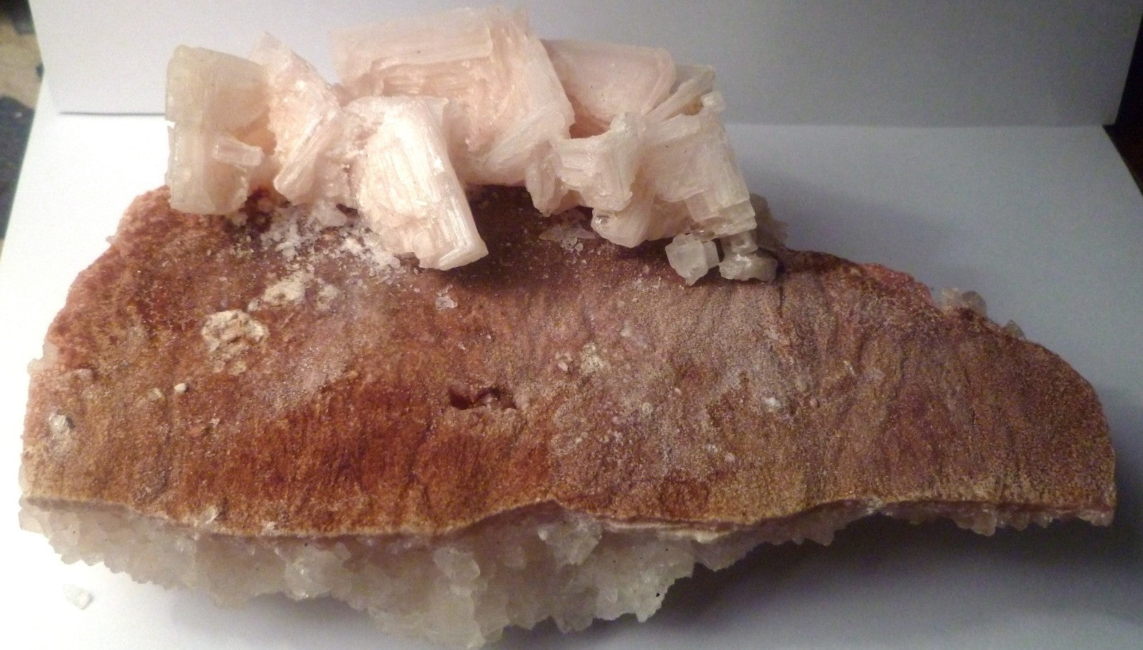 Pink Plum Halite Stepped Salt Crystals 5.5" Trona Searles Lake California