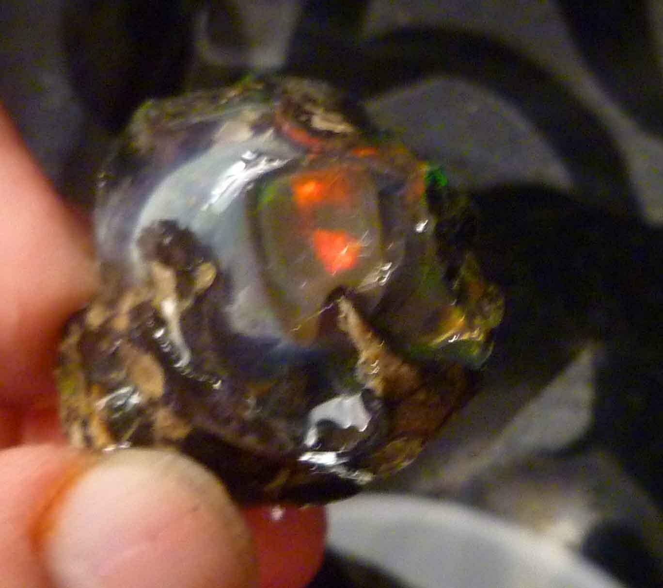 XXX Rare Ghost OPAL Ethiopia Precious Opal Crystal with a Ghost
