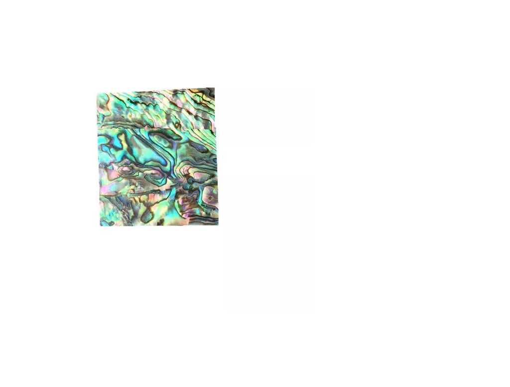Lot 4 Purple/Green/Blue Inlay Material Paua Abalone Shell Blanks DIY Sz 46x40mm