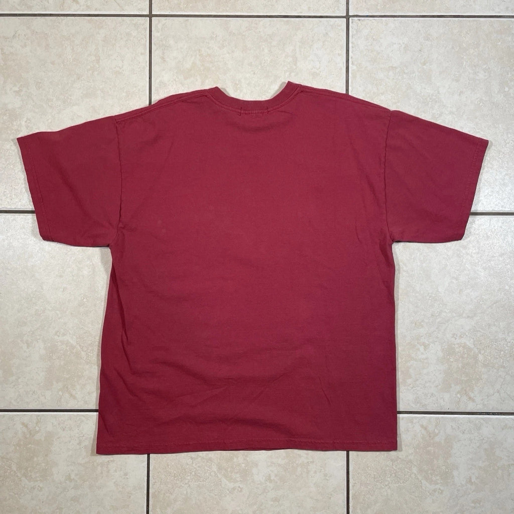 CELINE DION Y2K Official Merchandise Music Tour Portrait Maroon T-Shirt Size L