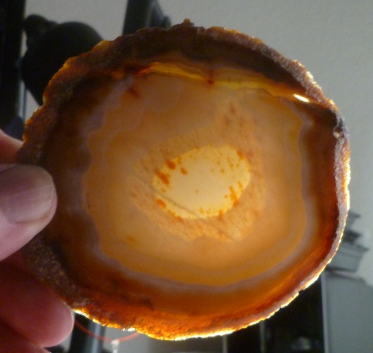 RED! Carnelian Banded Agate Polished Slab Great Colors 3.5"