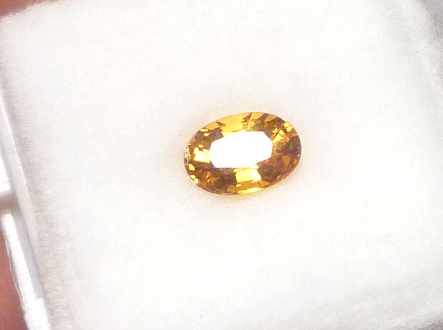 Yellow Sapphire 7x5mm Gemstone 1.12 Carats VVS