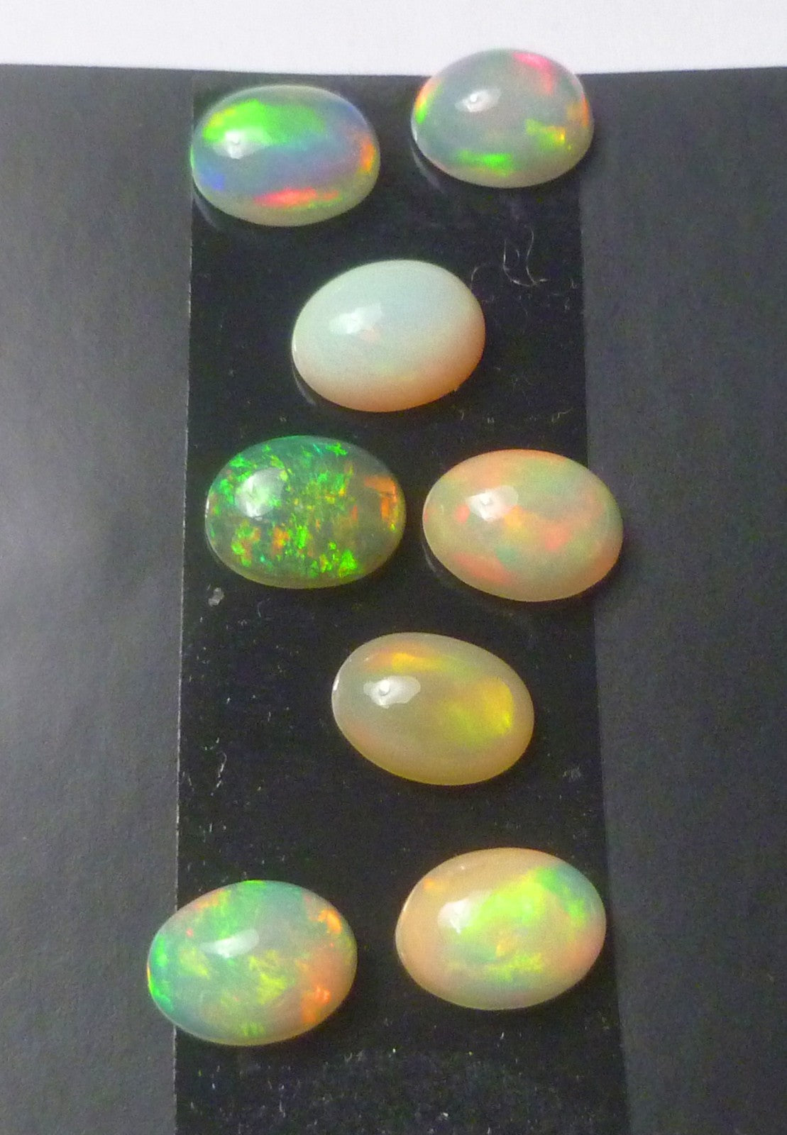 6x8 Lot of 8 Polished Ethiopian Opal Cabochons