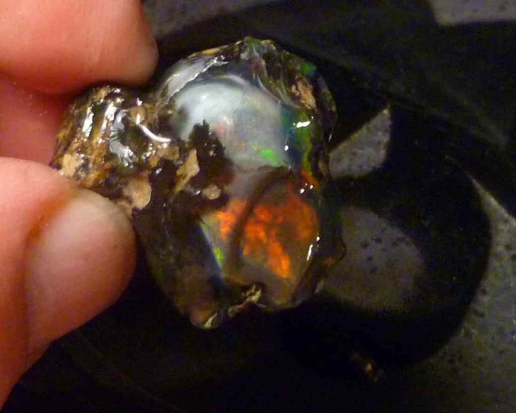 XXX Rare Ghost OPAL Ethiopia Precious Opal Crystal with a Ghost