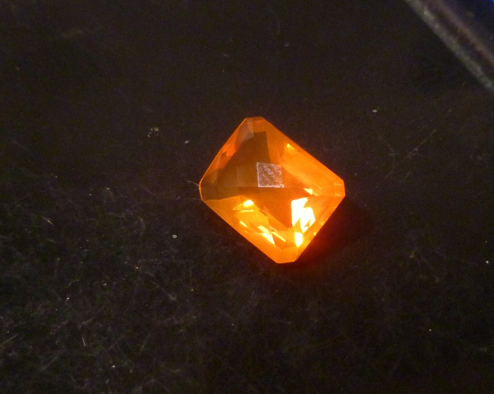 10x8mm Firey Sunset Fanta Opal Gemstone Cushion Cut Ethiopian Ethiopia 2.31 cts
