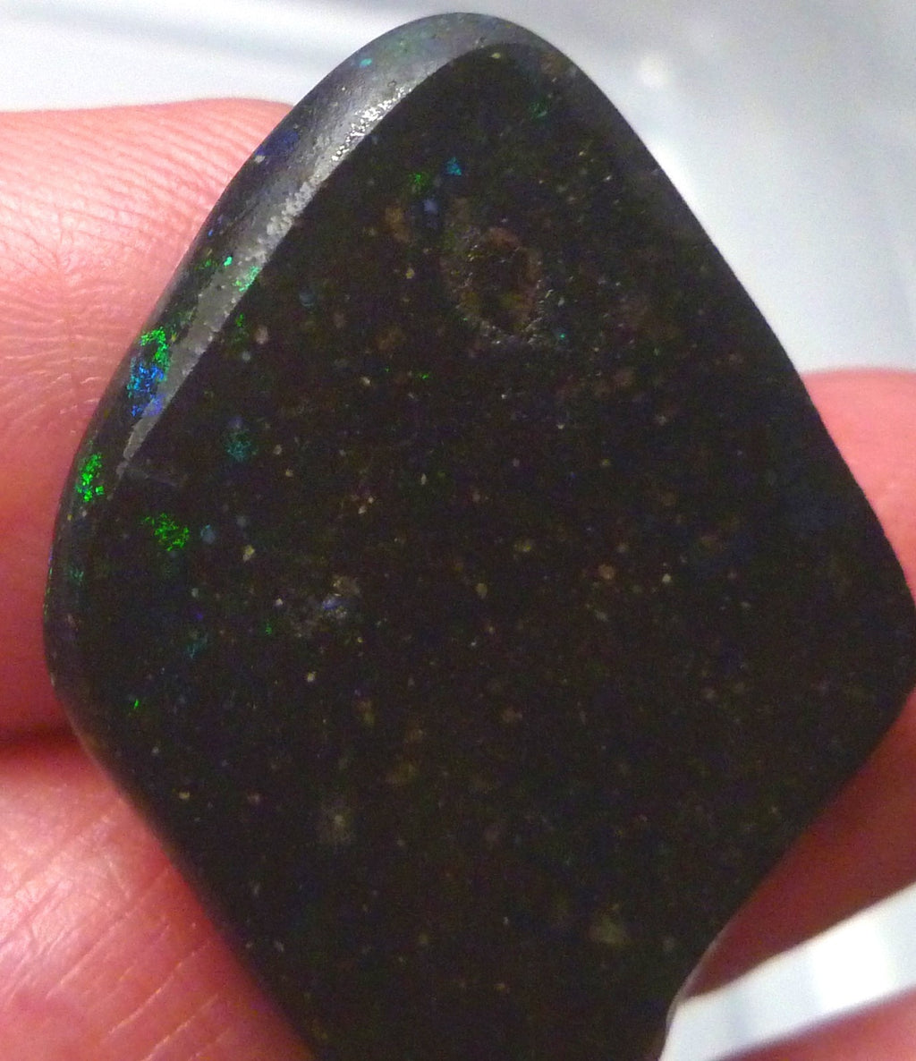 Black Louisiana Precious Opal Rub 16.6 carats Rare Opal Old Stock