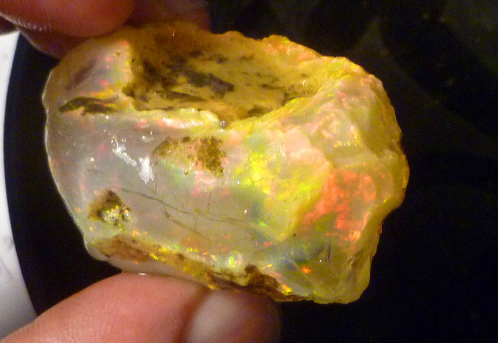 Rare Ghost OPAL Ethiopia Precious Opal Crystal with a Ghost 180.3cts