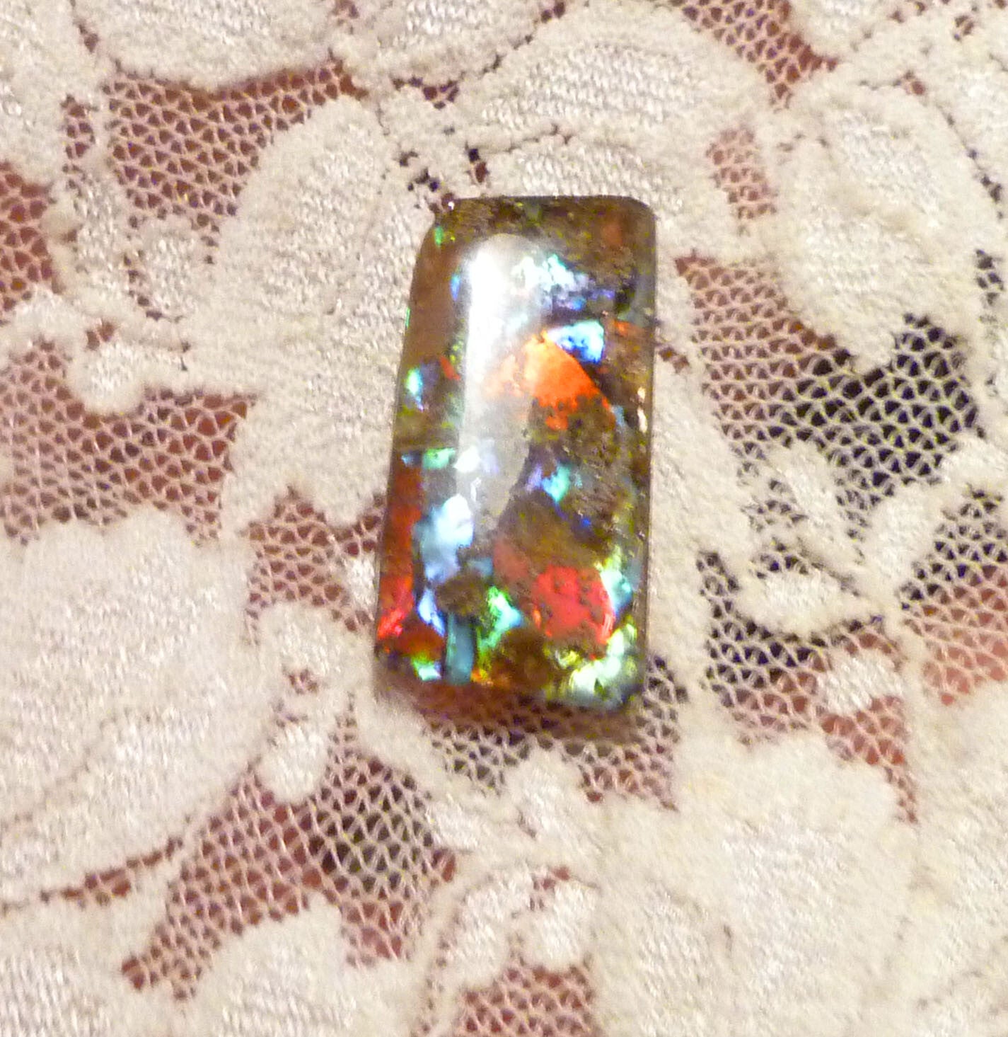 FireLyte© NEW! Iridescent Multi Color Gemstone 23x12mm