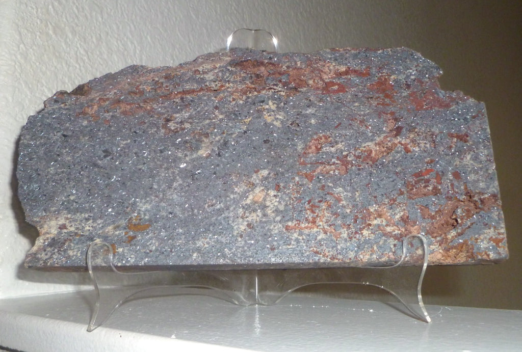 2lb 8oz BIG Hematite Crystal Polished Slab  8.75" Arizona