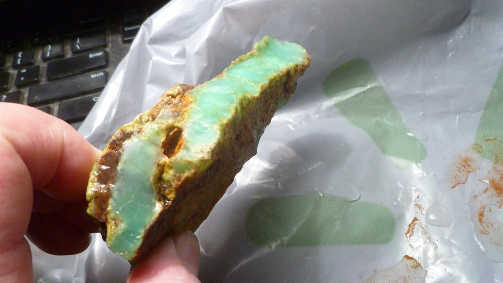 Chrysoprase Rough Stone Rare Apple Green Gemstone Lapidary Cabs 208g Australia