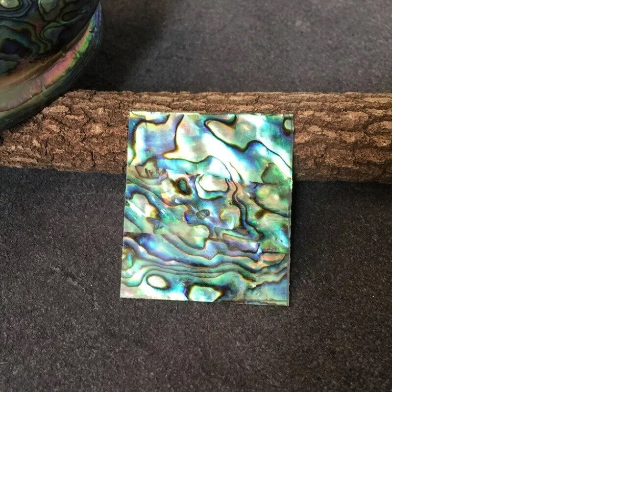 Lot 4 Purple/Green/Blue Inlay Material Paua Abalone Shell Blanks DIY Sz 46x40mm