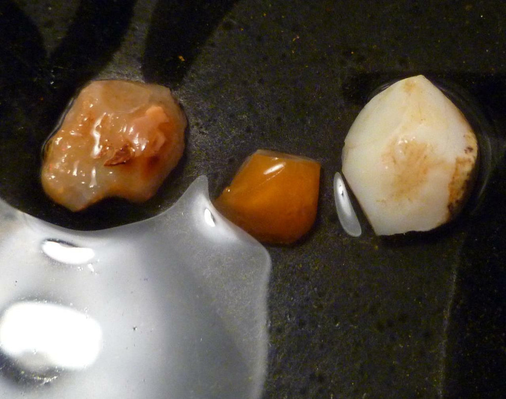 Lot of 3 Mexican Fire Sunfire Opal Gemstone Precious Opal 19.2 carats