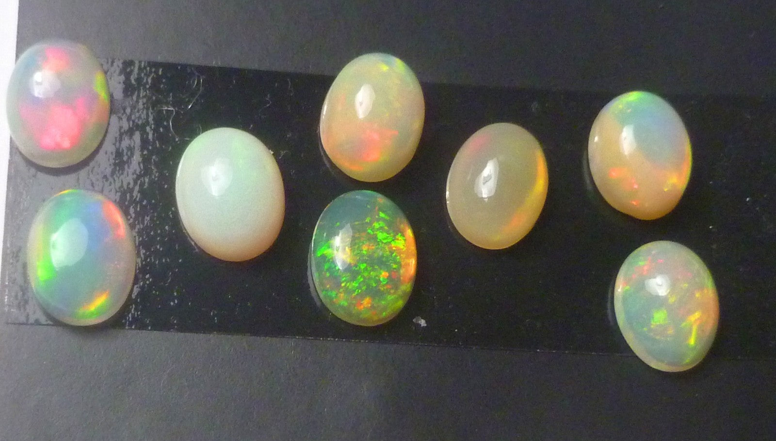 6x8 Lot of 8 Polished Ethiopian Opal Cabochons