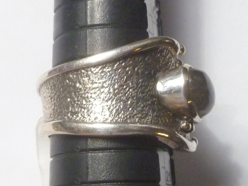 LABRADORITE RING Sterling Silver .925 & Rhodium No Tarnish! Size 9