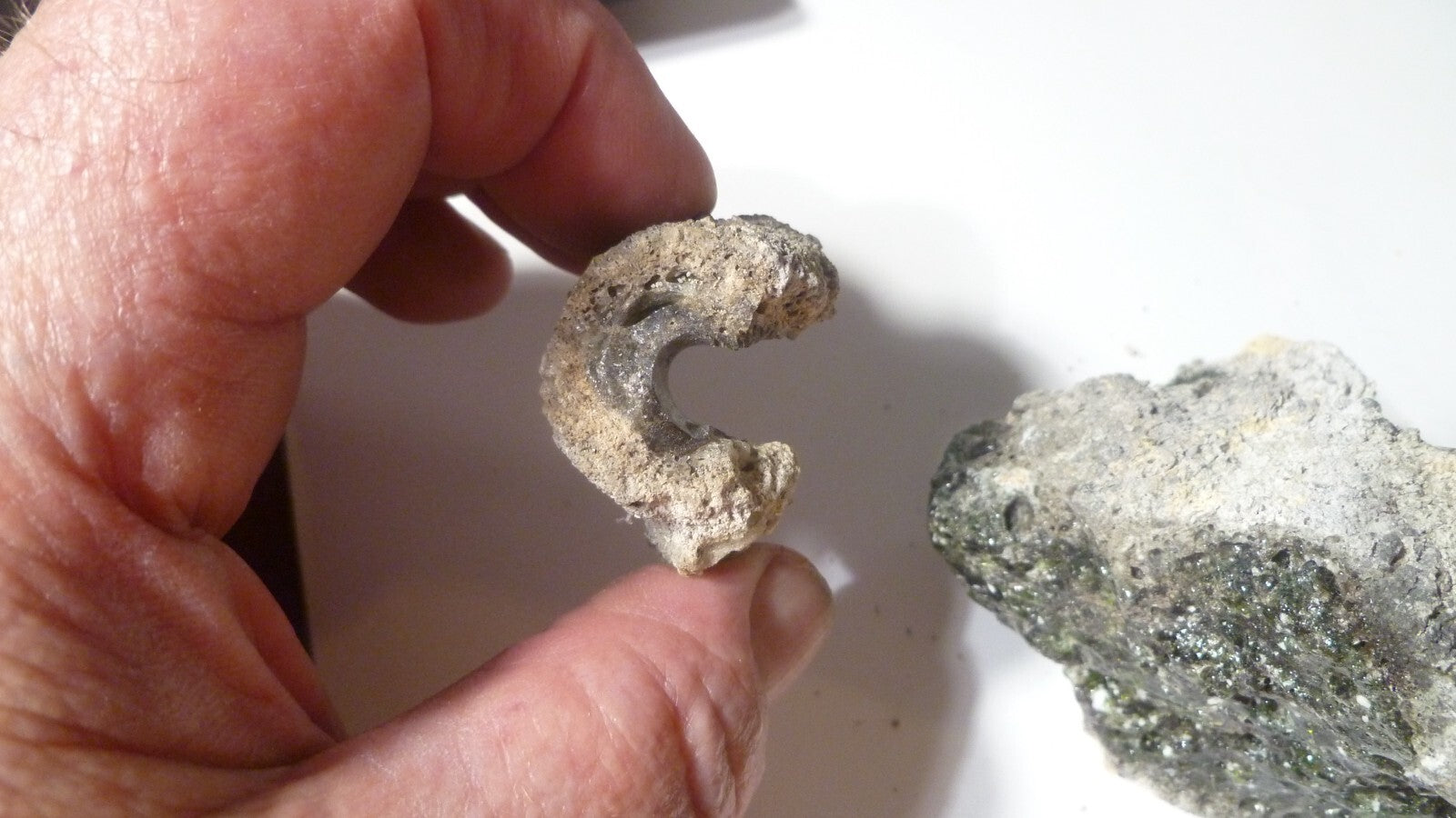 Lot of 2 Black Fulgurite PA Fossil Lighting Fused Sand Glass