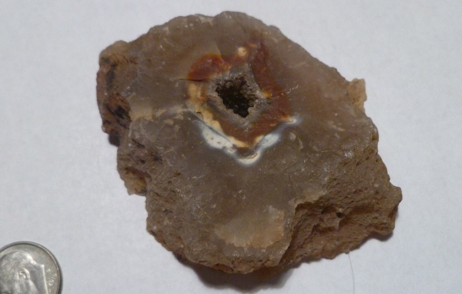 Large Half Malawi Agate Half Nodule Malawi 224 grams
