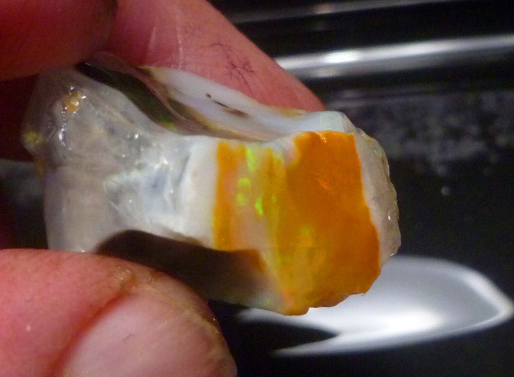 Virgin Valley Black Precious Opal Petrified Wood Nevada 41.2cts!