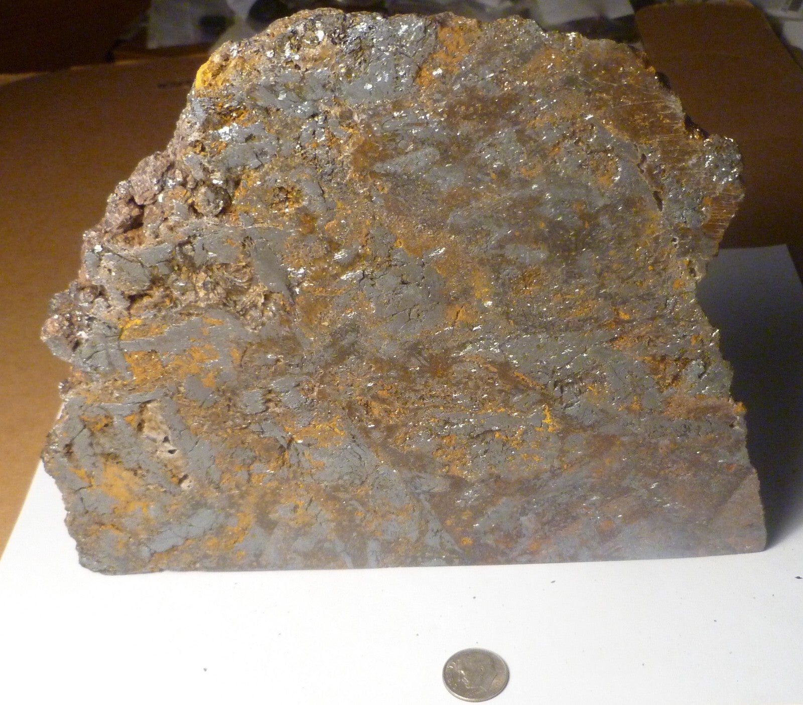 5lb 10oz BIG Hematite Crystal Polished Slab  8.25" Arizona Free Standing