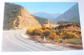 Postcard Road to Mount Baldy California USA 1961