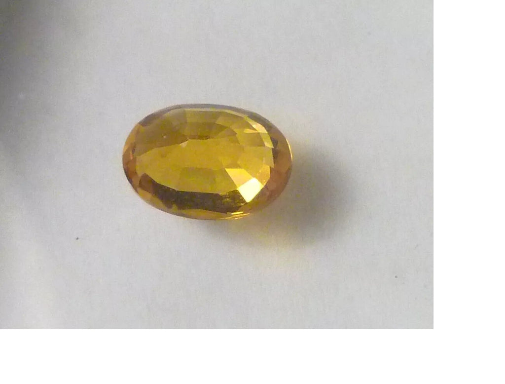 Yellow Sapphire 7x5mm Gemstone 1.12 Carats VVS