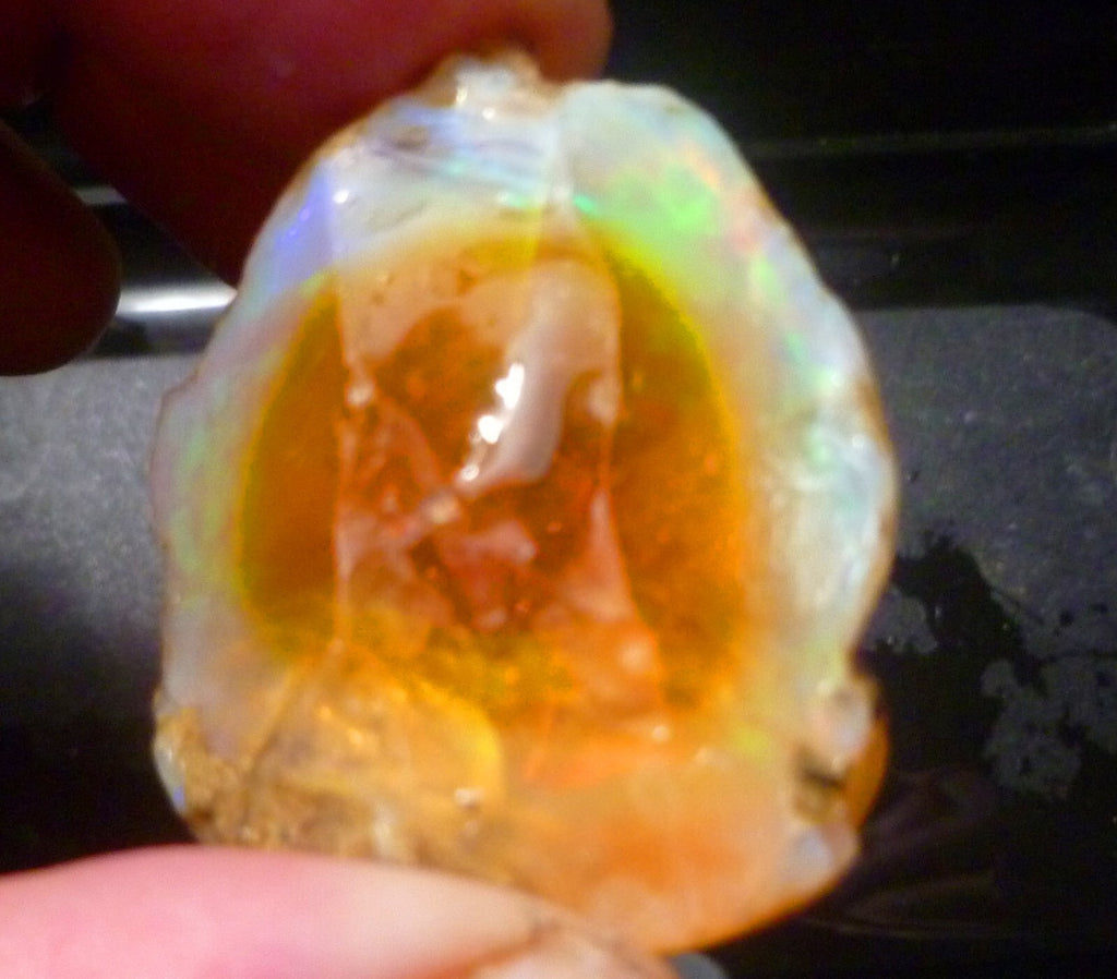 CRYSTAL OPAL NUGGET Ethiopian Precious Welo Opal  FLASH 90cts