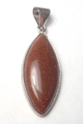 Goldstone PENDANT 45mm Silver EP