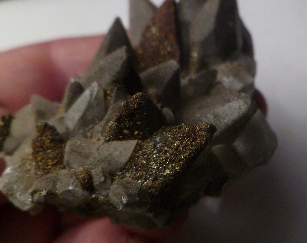 RARE 98.4g Natural Dog Tooth Calcite Crystals Druse Mineral Specimen