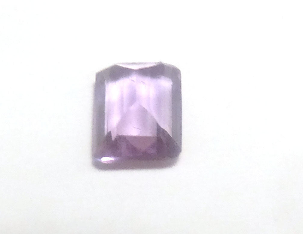 Genuine Rose D'France Amethyst Emerald Cut 7 x 5 x 3 MM Oval  - .6 CT