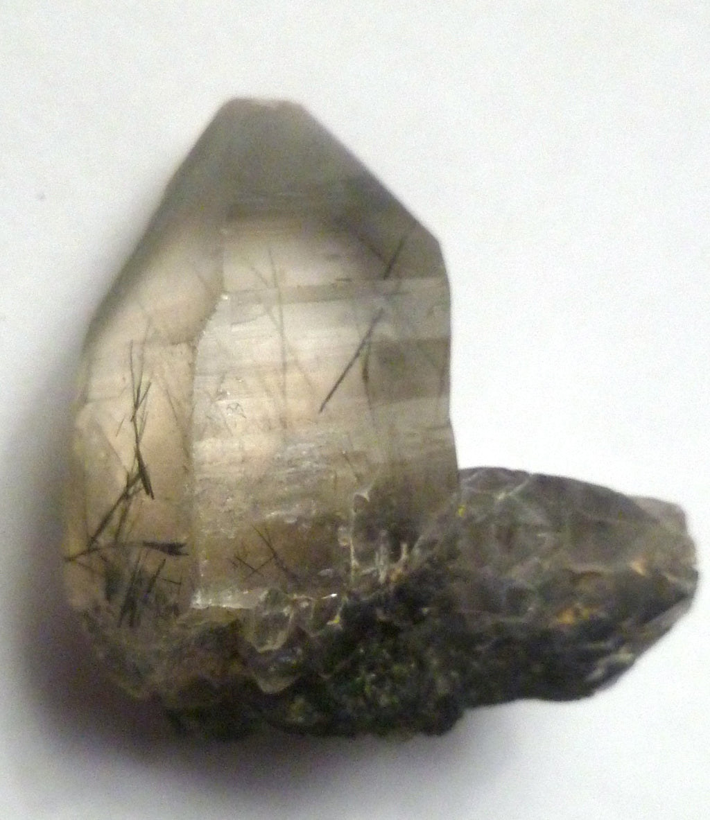 Black rutilated QUARTZ point crystal Natural high quality Rutile