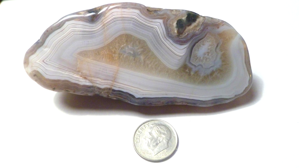 White Banded Agate 5.25 Oz Rough Gemstone White Bands Banded Minnesota