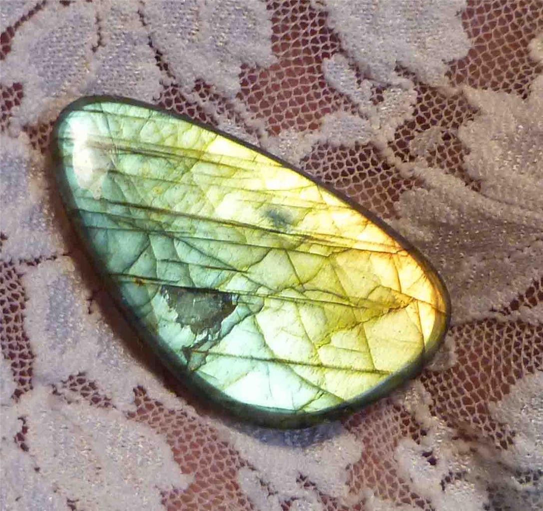 40x23.5 mm A+ BLUE Labradorite cabochon 51cts