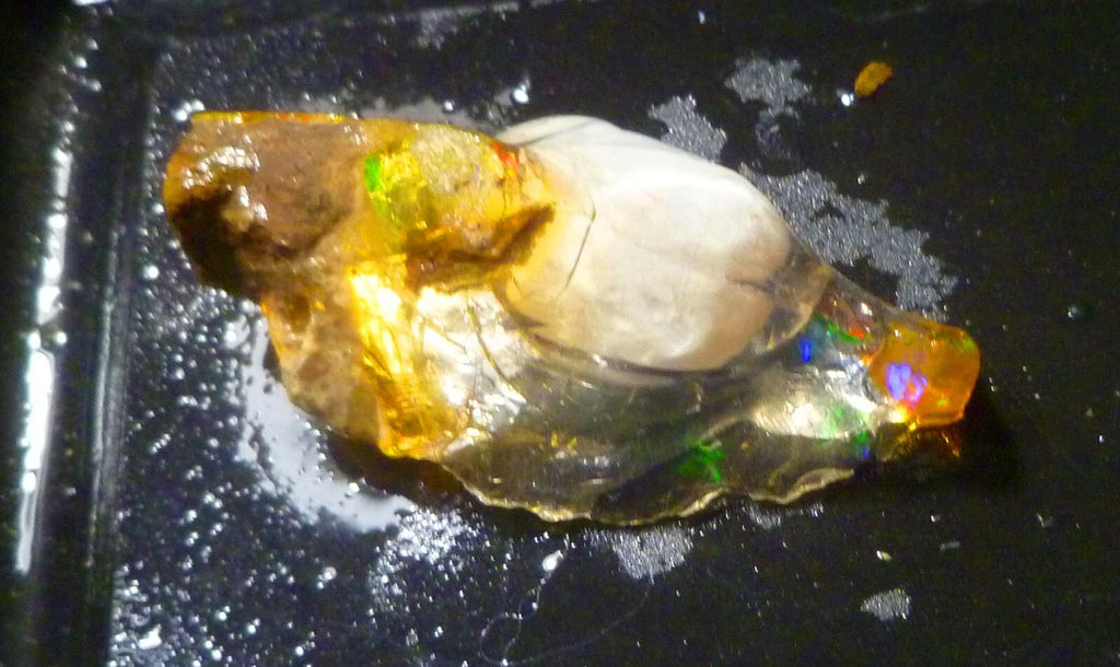 SCARY! Ghost OPAL Ethiopia Precious Opal Crystal with a Ghost 52.4cts 47mm