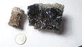 LOT of 2 Black Fulgurites lightning fused sand Fossil Lightning
