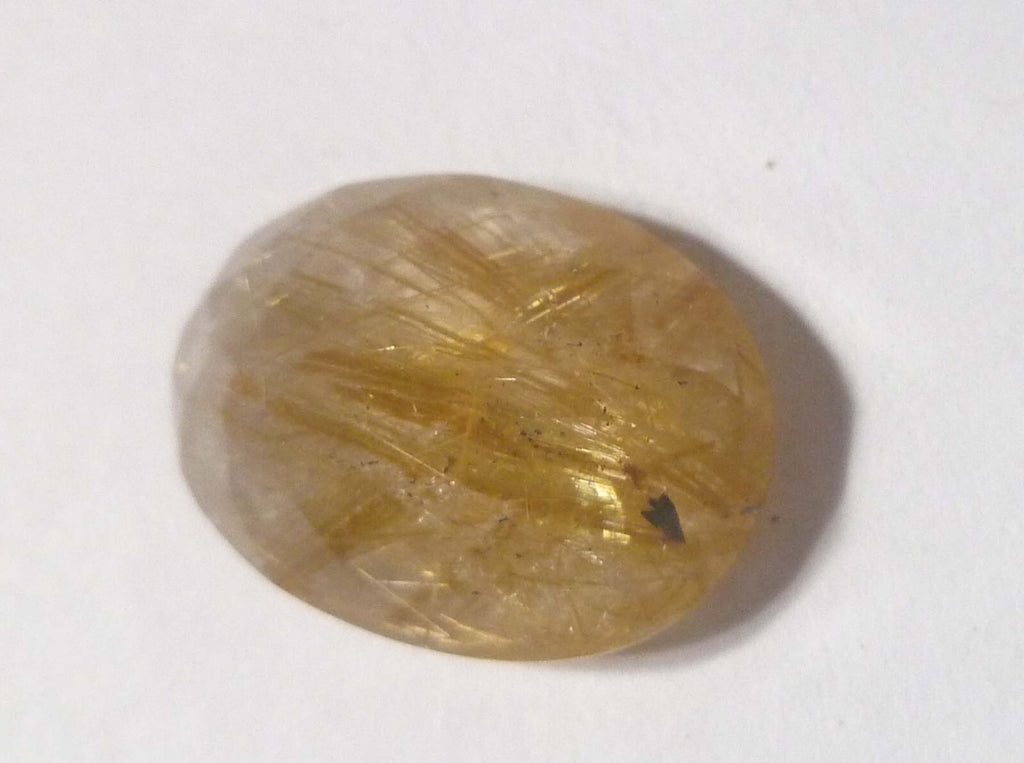 20x15mm Natural GOLDEN Needles Rutile Quartz Gemstone, Brazil 17.90cts