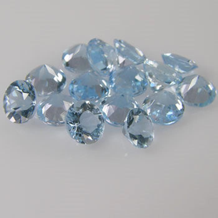 IF Genuine Natural Aquamarine 4mm RARE Round Briliant
