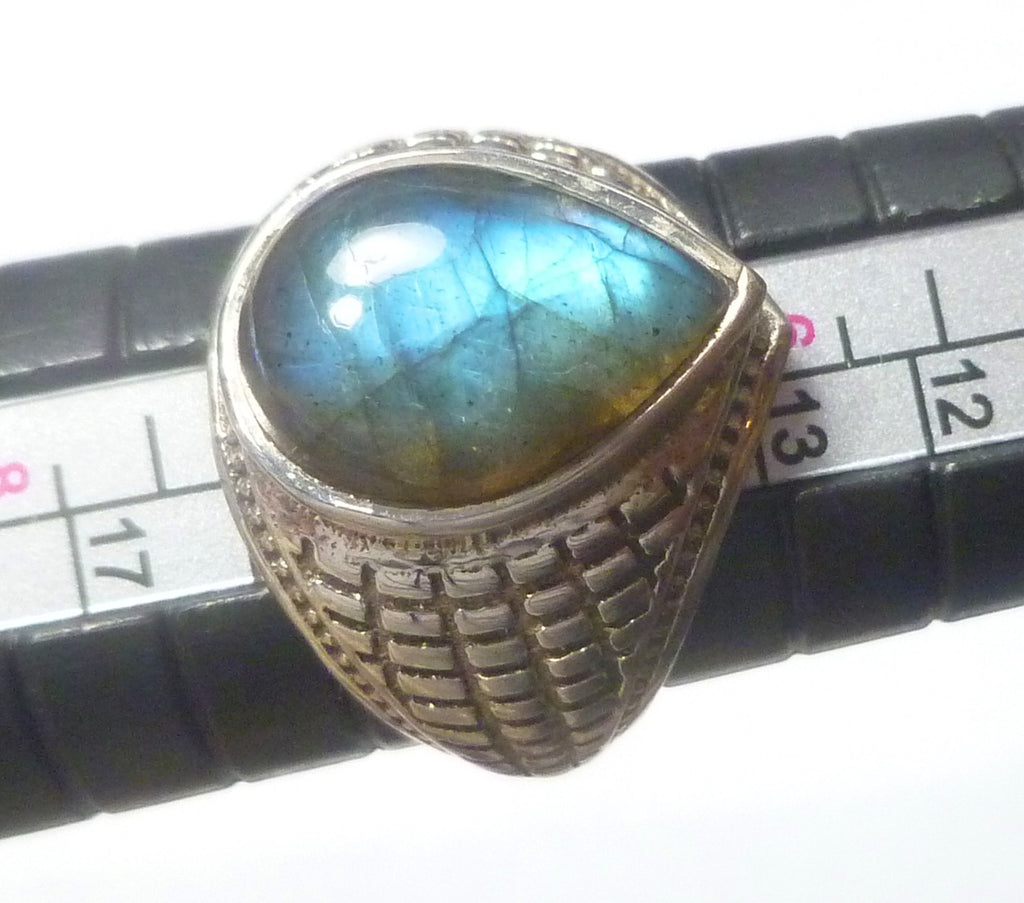 LABRADORITE RING Sterling Silver .925 Size 7