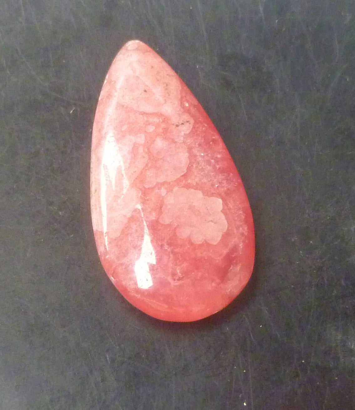 Natural Pink Rhodochrosite Teardrop Loose Gemstone For Jewelry 21.9Cts
