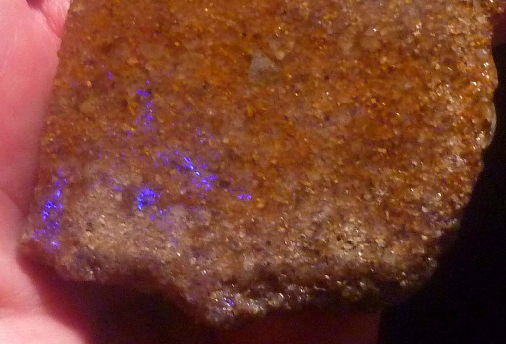 RARE Purple Sparkling Neon Louisiana Fire Opal Polished Lapidary Stone 155 cts