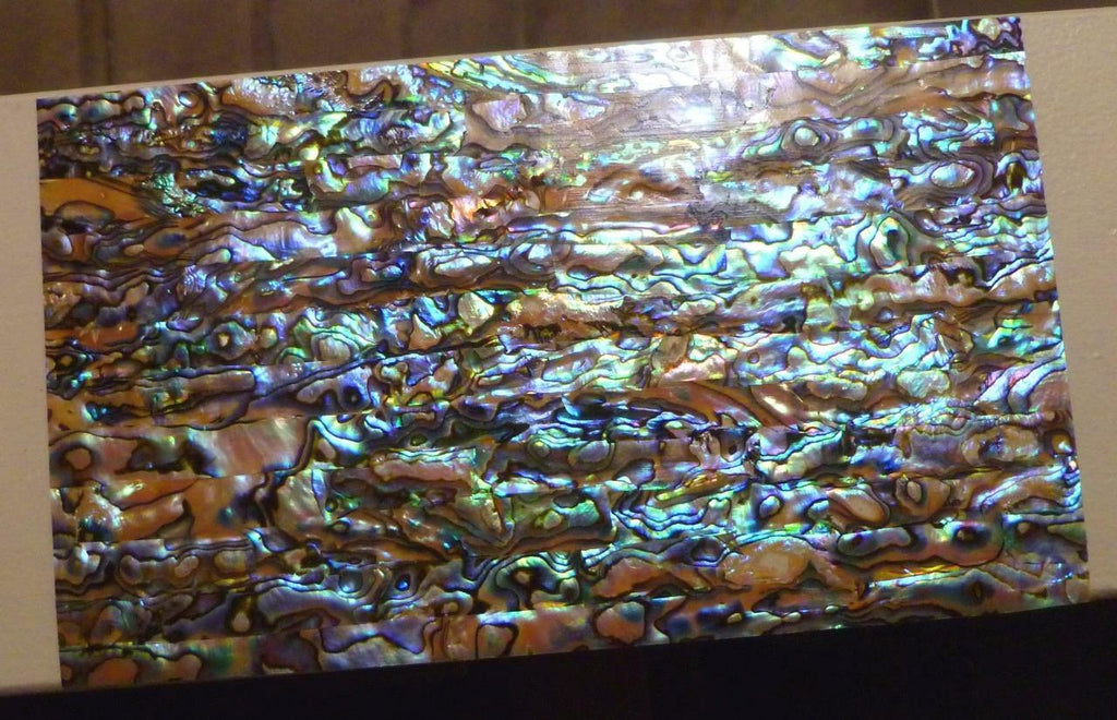 Big 5.5" x 9.5" Awesome Blue Purple Paua INLAY OVERLAY Luthier Scrapbooking DIY