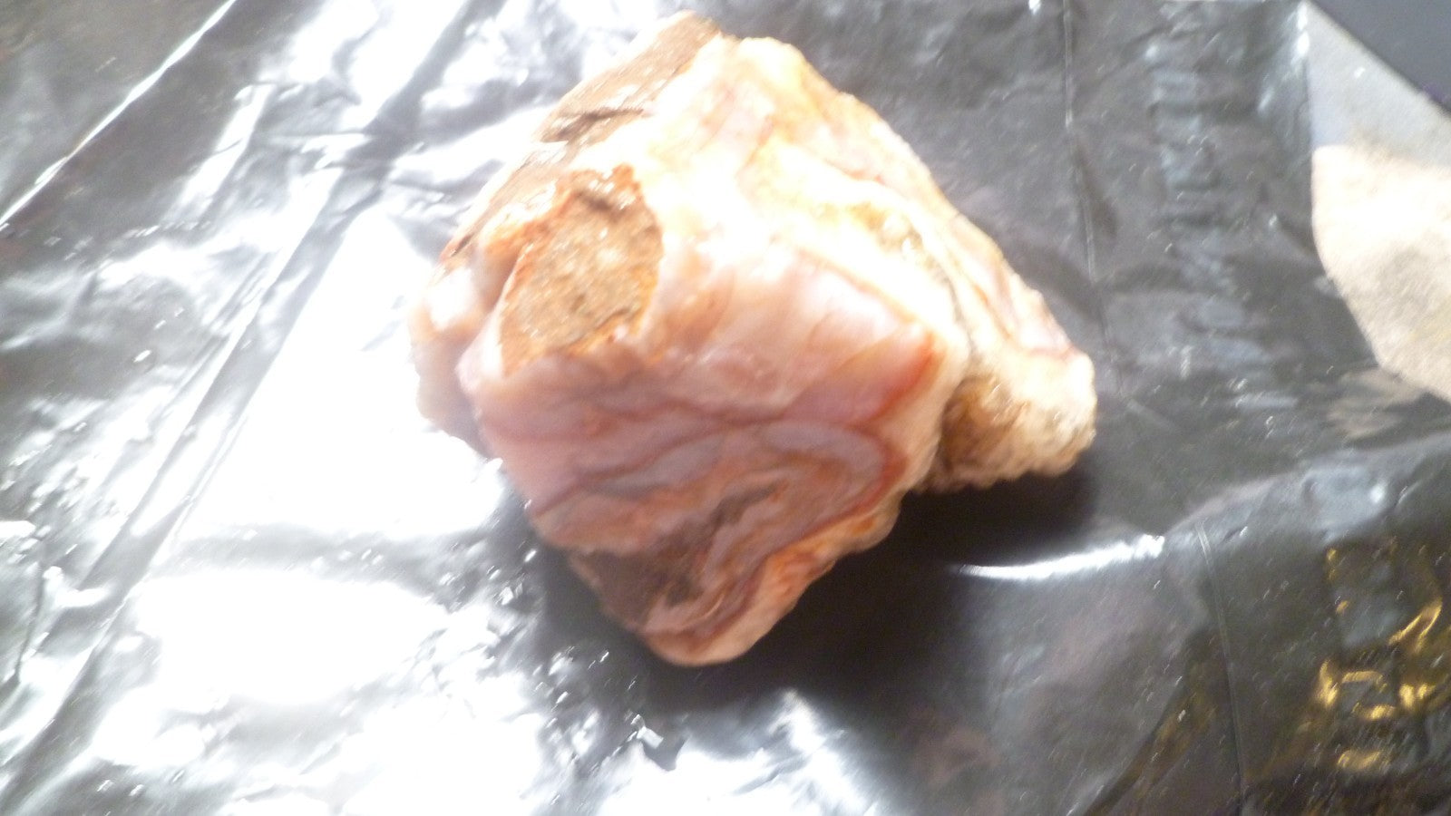 Baker Ranch Thunderegg Banded Agate Crystal Geode 485g Lapidary Rough Uncut