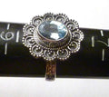1.79 Ct Oval Sky Blue Topaz 925 Sterling Silver Ring Size 8