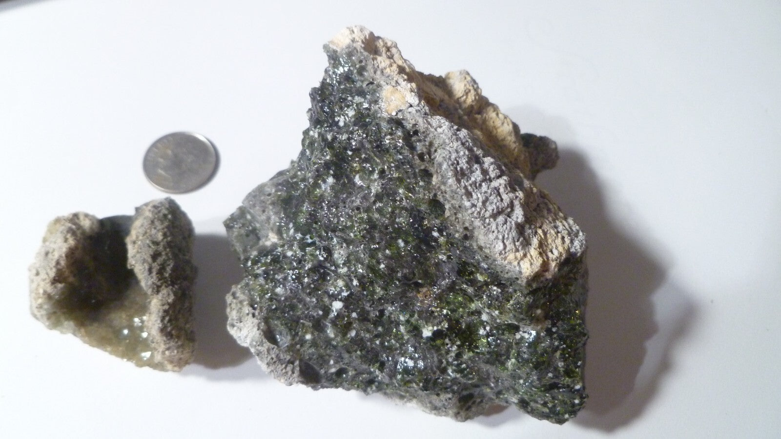 Lot of 2 Black Fulgurite PA Fossil Lighting Fused Sand Glass