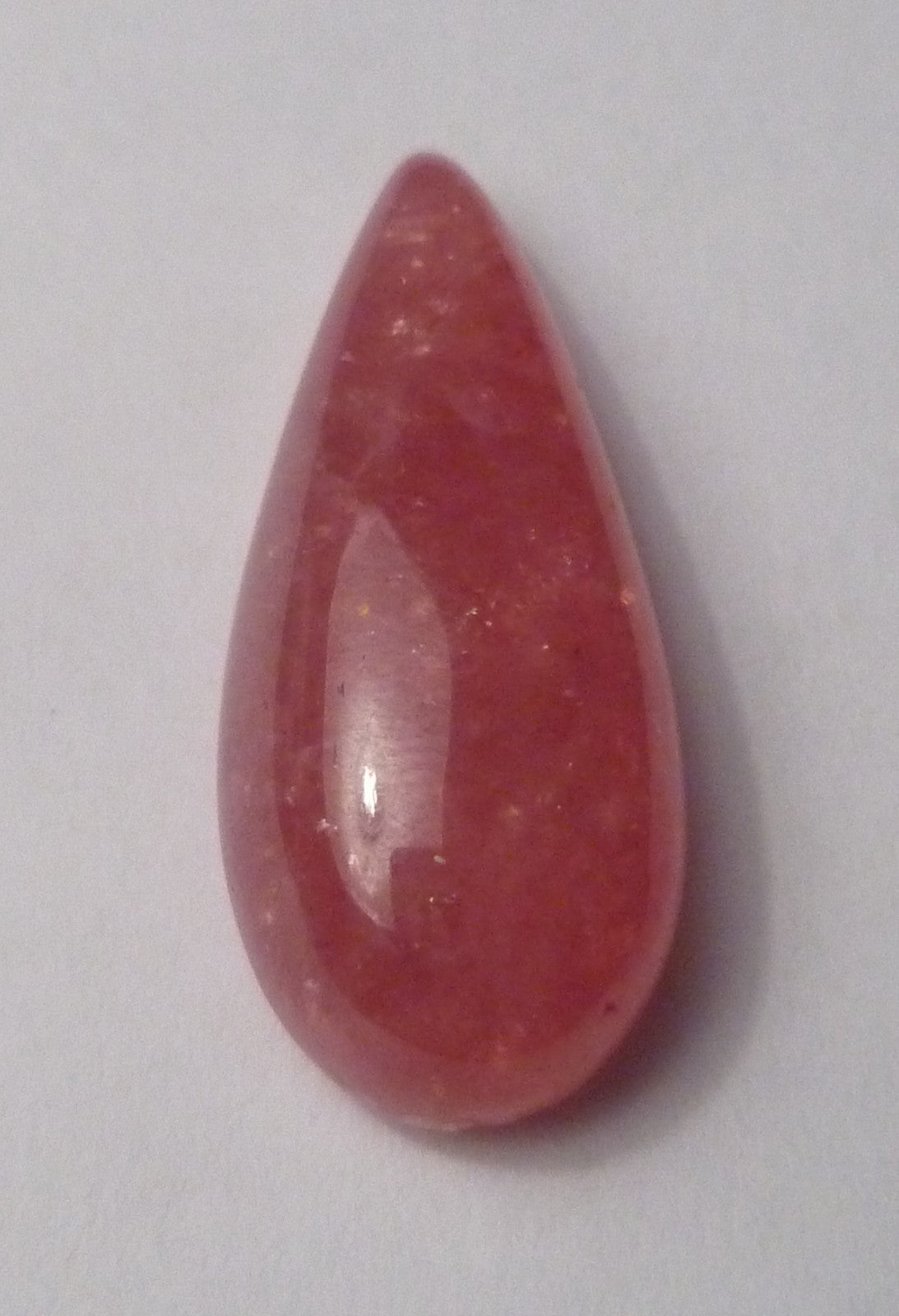 Natural Pink Rhodochrosite Teardrop Loose Gemstone For Jewelry 24.20Cts