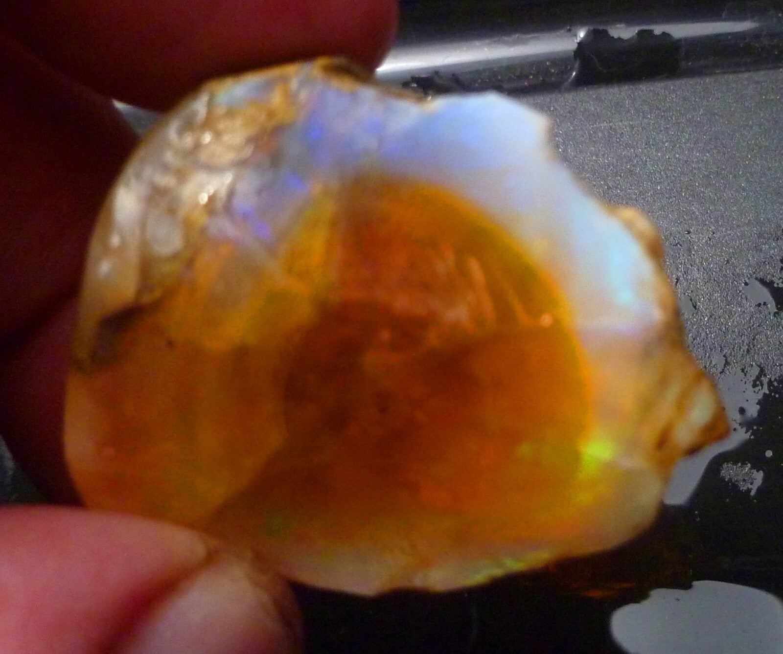 CRYSTAL OPAL NUGGET Ethiopian Precious Welo Opal  FLASH 90cts