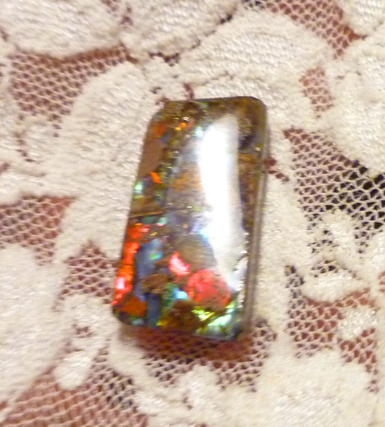 FireLyte© NEW! Iridescent Multi Color Gemstone 23x12mm