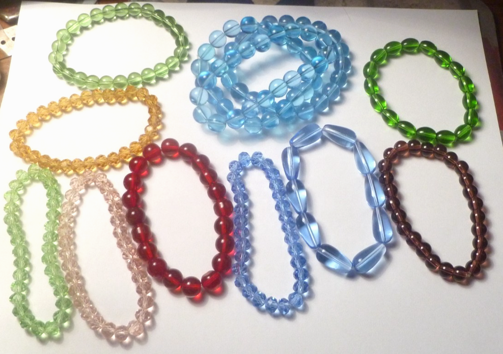 Gemstone Stretch Bracelet Buy One or More Citrinie, Amethyst,Topaz...
