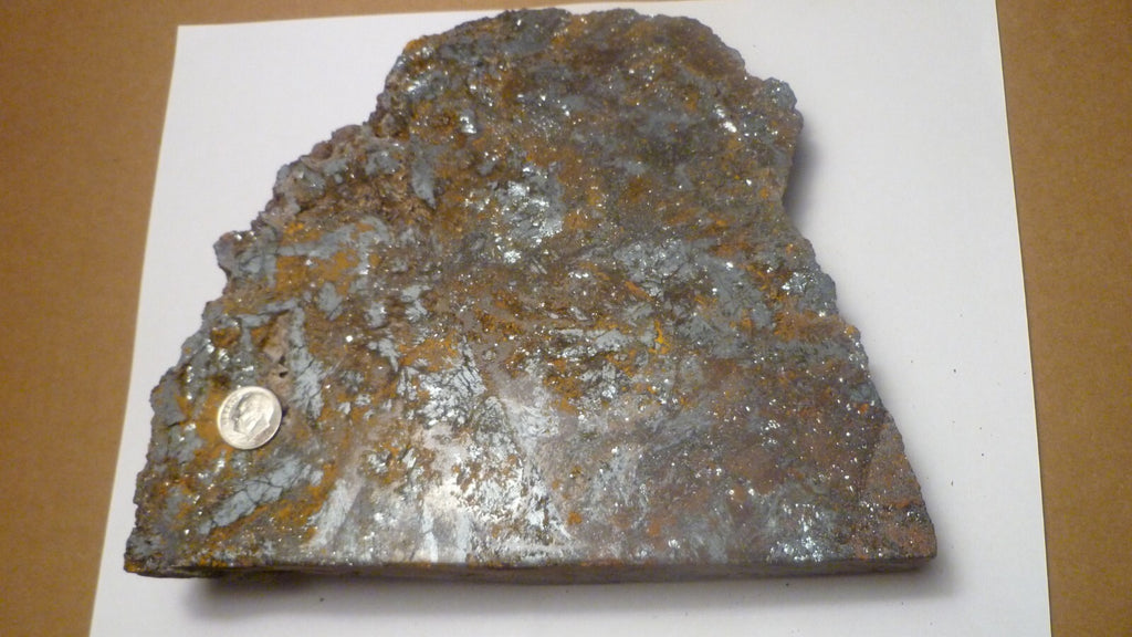 5lb 10oz BIG Hematite Crystal Polished Slab  8.25" Arizona Free Standing