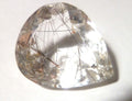 7x6.7mm Pear Natural Needles Rutile Quartz Gemstone, Brazil 39.30cts