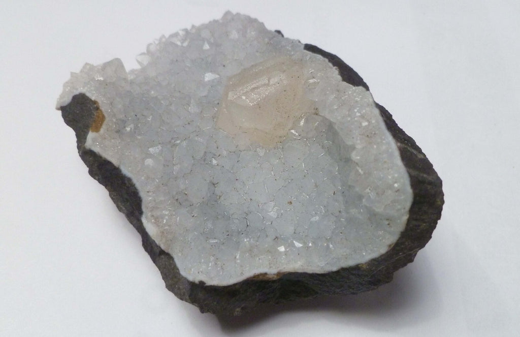 Calcite Crystals with Selenite Crystal Geode